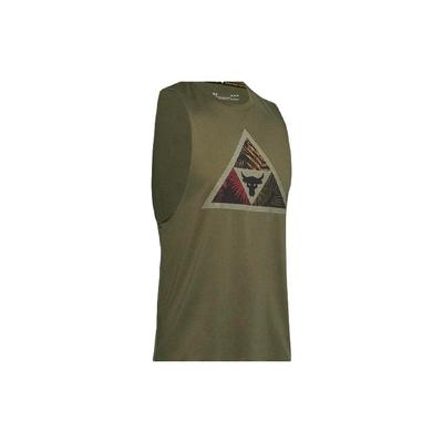 Project Rock Running Fitness Training Sleeveless Tank Men Tops Green 1351589-315