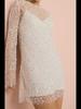 Women's Bubble Beads See-Through Mesh Suspender Two-Piece Dress