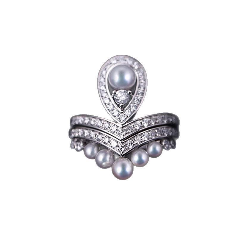 Zhuji Versatile Freshwater Pearl Ring: Two-way Style High-end Pearl Jewelry Accessory.