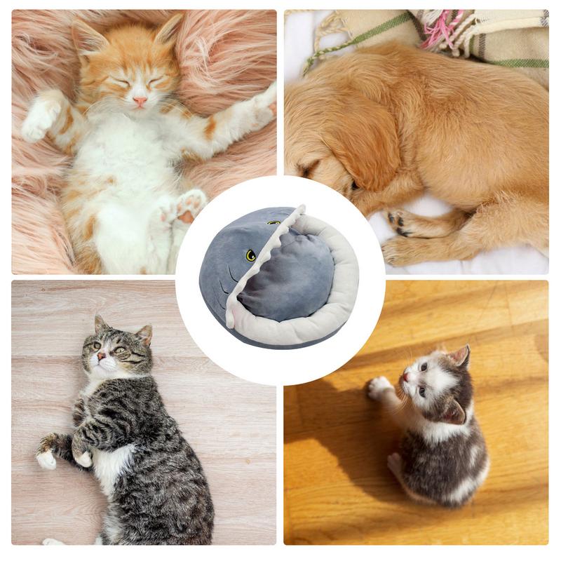 Cat Bed Shark Design Shelter Pet Supplies Indoor Cat House For Puppy Indoor Home Apartment Living Room Bedroom Balcony