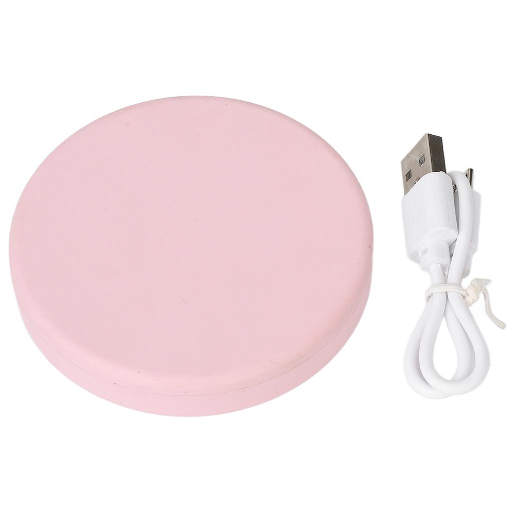 Compact Mirror Double Sided USB Rechargeable Brightness Adjustable Folding 3X Magnification Travel Makeup Mirror for Purse