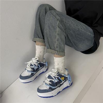 Design Sense Women's Shoes Niche Couple Heightened Bread Shoes Original Versatile Trend Platform Soled Casual Sports Skateboard Shoes