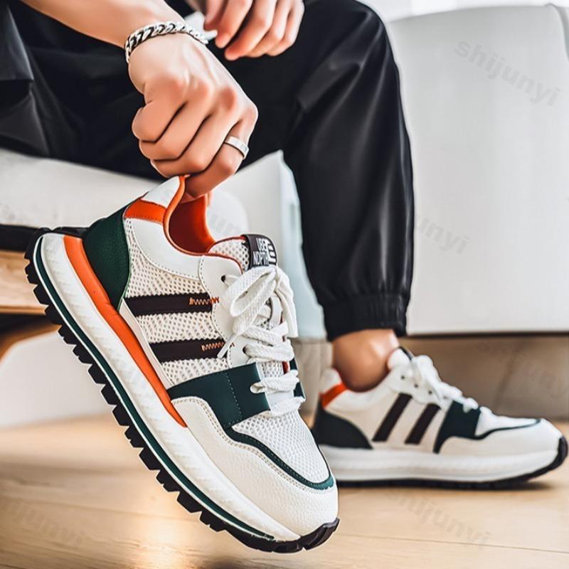 Fashion 2025 Spring New Men's Casual Shoes Fashion Trend Thick Soled Comfortable Sports Shoes Color Blocked Versatile Platform sneakers