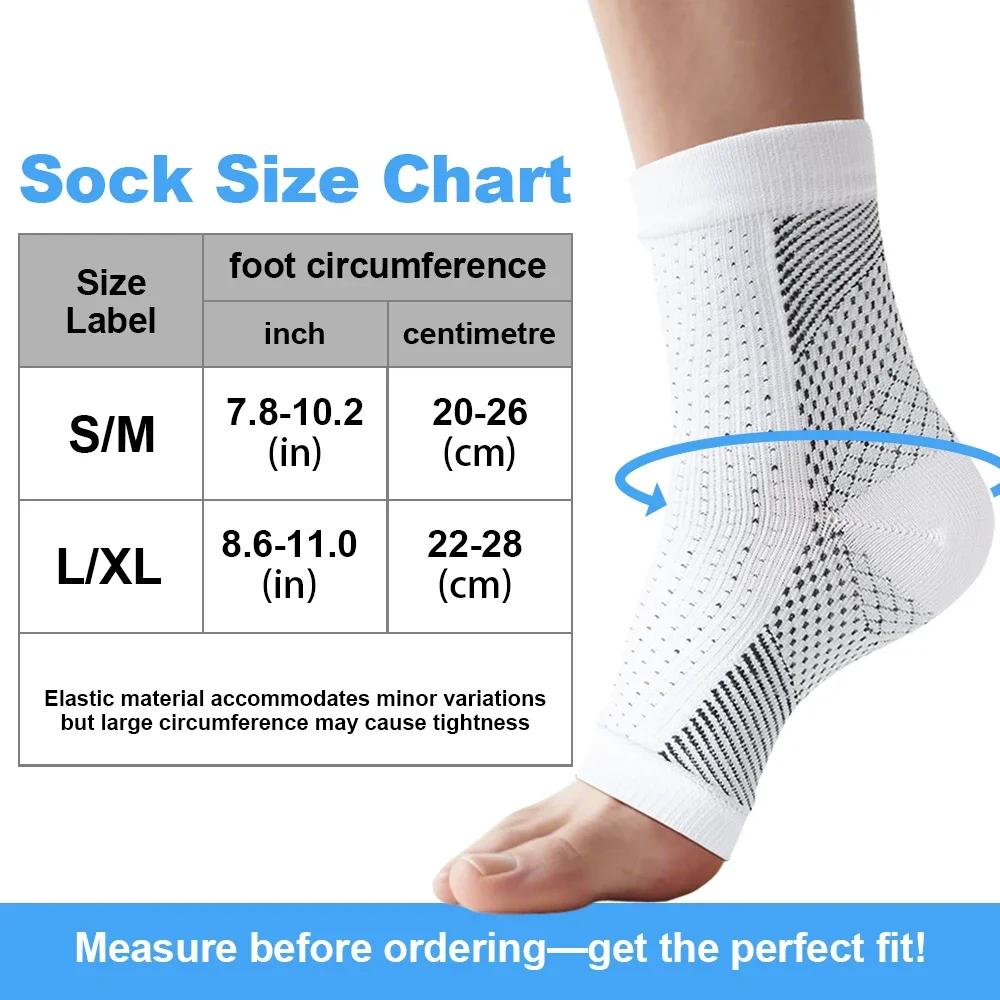 1Pair Neuropathy Socks For Women And Men,Toeless Compression Socks,Soothe Relief Compression Socks For Plantar Fasciitis
