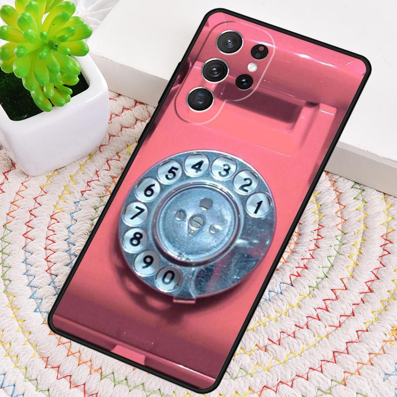 Retro Telephone Rotary Dial Phone Case For Samsung Galaxy Note 10 Pro S26 S25 S24 S23 S22 Ultra Plus S21 FE S20 Shockproof Cover