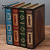 Talos Fake Book Decoration Ornaments, Flip-Top Hollow Storage Design, Vintage Style Decorative Box, for Coffee Table, Bookshelf Display