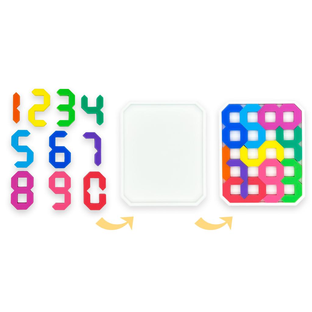 Non-Toxic Difficult Puzzles Challengesilicone Digital Battle Puzzle Parent Child Interactive Logical Thinking Toy Game