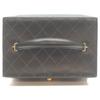 CHANEL No. 5 Black Bicolor Lamb GHardware 2-Way Vanity Shoulder bag blackUsed