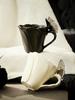 Design Inspired 3D Butterfly Coffee Cup, High-end Couple Ceramic Mug, Home Office Drinking Cup, Exquisite Relief Birthday Gift