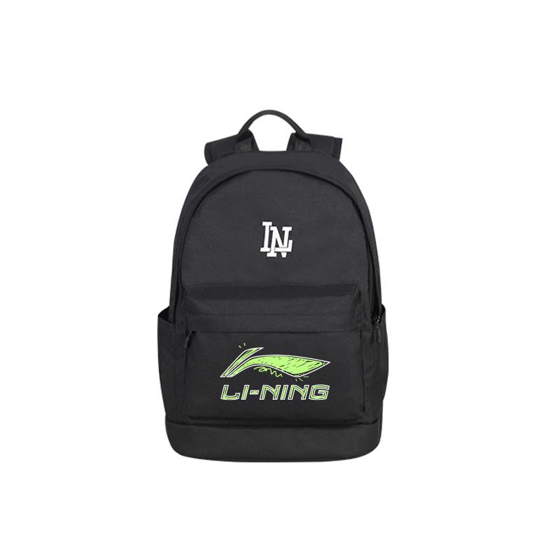 Li Ning Polyester Backpack Unisex Black YBSU177-12