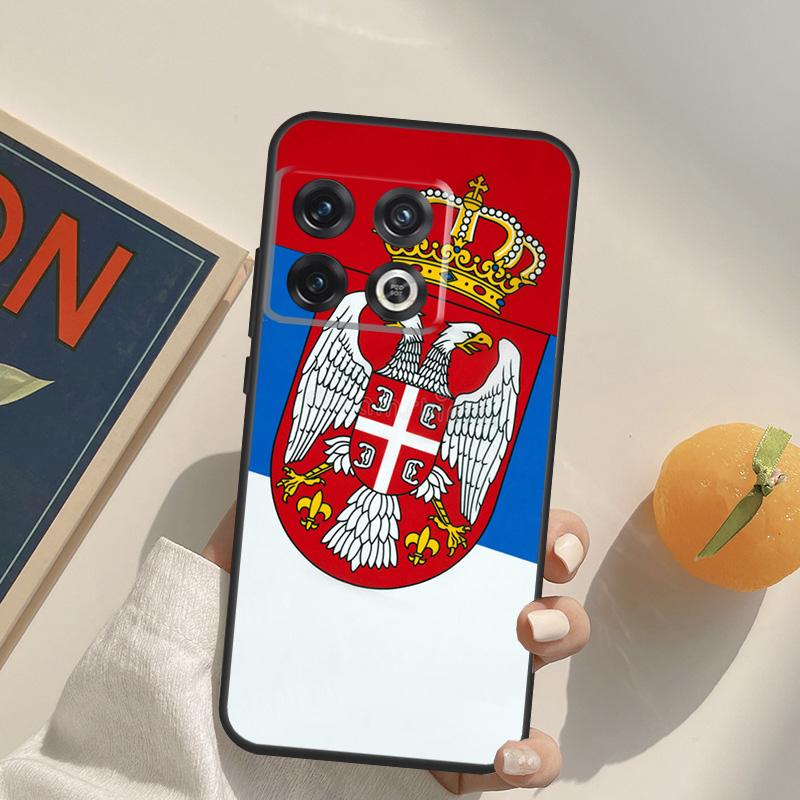 Flag of Serbia Serbian Case For OnePlus 15 13 12 11 13R 12R 10T 8T 13T OnePlus Nord 5 CE 3 2 4 Lite N20 N30 Cover