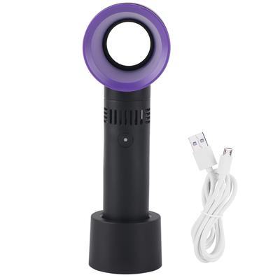 Portable Mini USB Rechargeable Bladeless Handheld Fan Handy Cooler for Home Outdoor