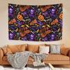 Cute Halloween Tapestry Pink Skull Pumpkin Home Decor Aesthetics Festivals Gift Living Room Party Backdround Cloth Sofa Blanket