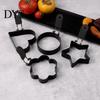 Egg Ring Mold Nonstick Fried Mold, with Heat Resistant Handle, Circle/Star/Heart/Flower/Square Shaped Cooking Rings, Stainless Steel Frying