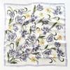 70x70cm Nylon Square Scarf Women Vintage Print Lightweight Accessory Office Casual Hair Styling