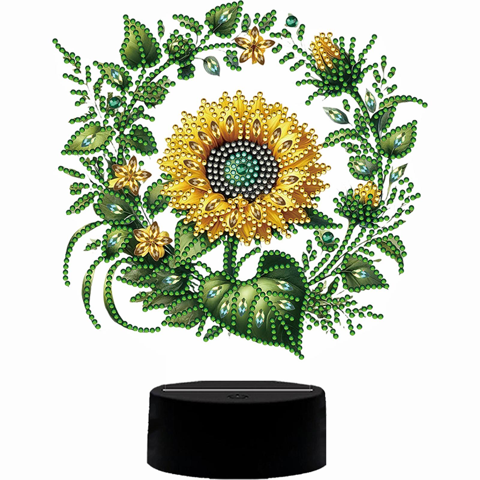 

DIY Diamond Painting LED Lamp with Tools Diamond Painting Night Light Arts Crafts Home Decoration for Bedroom Decor Gifts