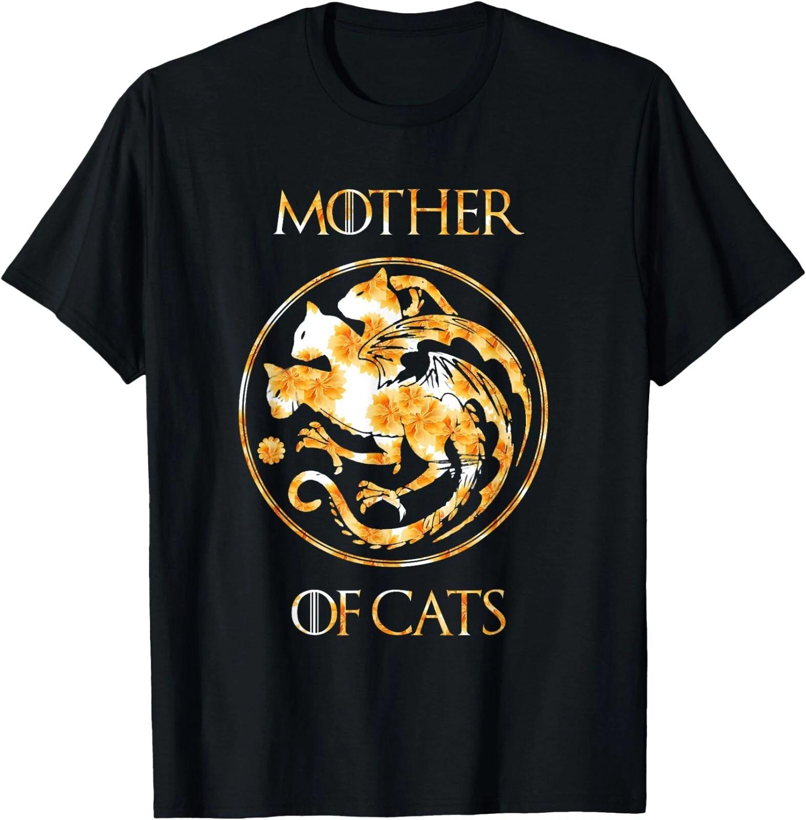 Mother of Cats Shirt With Floral Art Best Mom Mother s Day T-Shirt, UNISEX Tee S