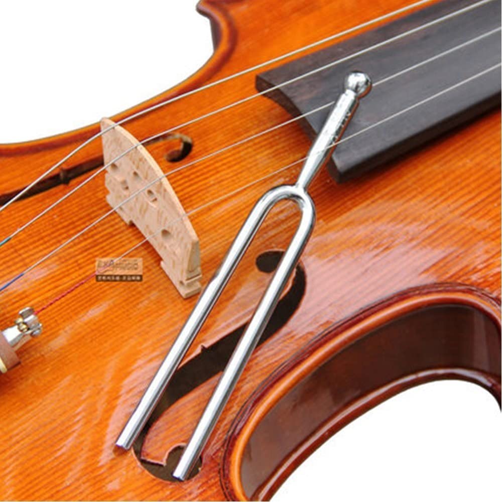 Dreld 440Hz Stimmgabel aus Edelstahl 440Hz Standard für Kompakt und Gabel, Stahl, Klang, Geigen-/Gitarrenstimmung, Tragbar.