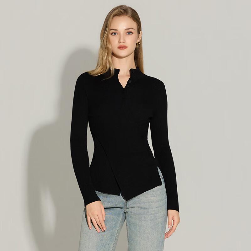 Shetu Women's Roll-Neck Wool Blend Knit Sweater