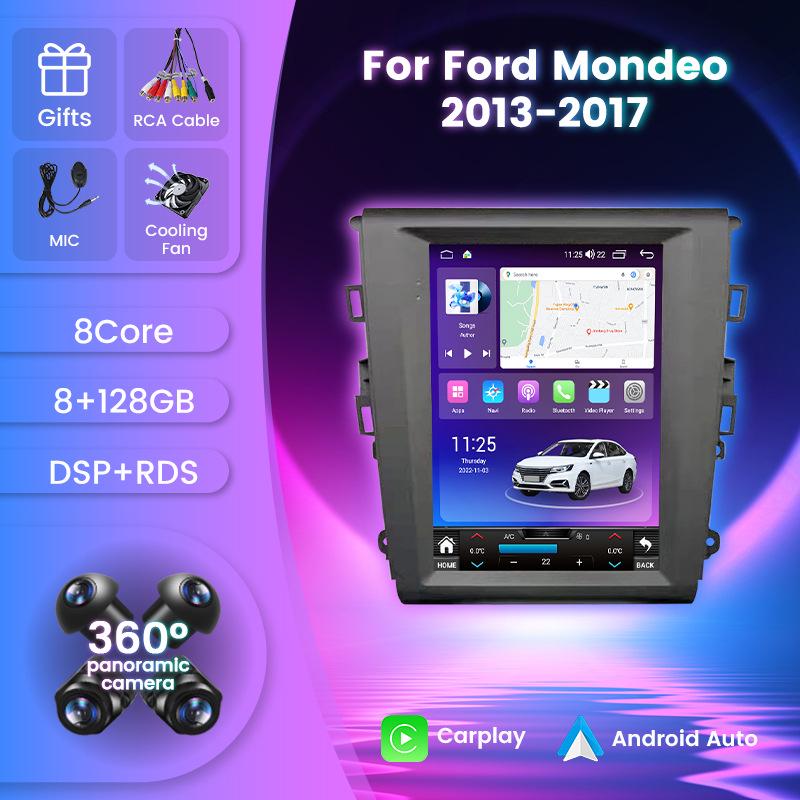 Ford Mondeo 2013-2017 Android Bluetooth GPS Navigation & Reversing Camera Screen