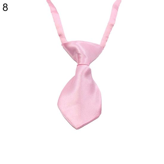 Haustier Krawatte Plastikschnalle Verstellbares Halsband Imitierte Seide Hund Krawatte für Hund