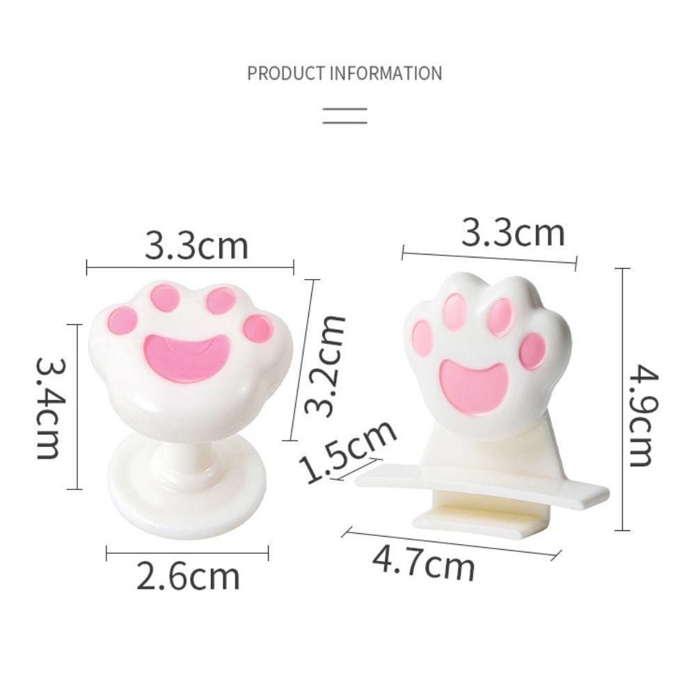 2Pcs Anti-Dirt Cat Paw Toilet Lid Lifter Hygienic Reusable Toilet Presser Plastic Creative Toilet Cover Opener Home Decor