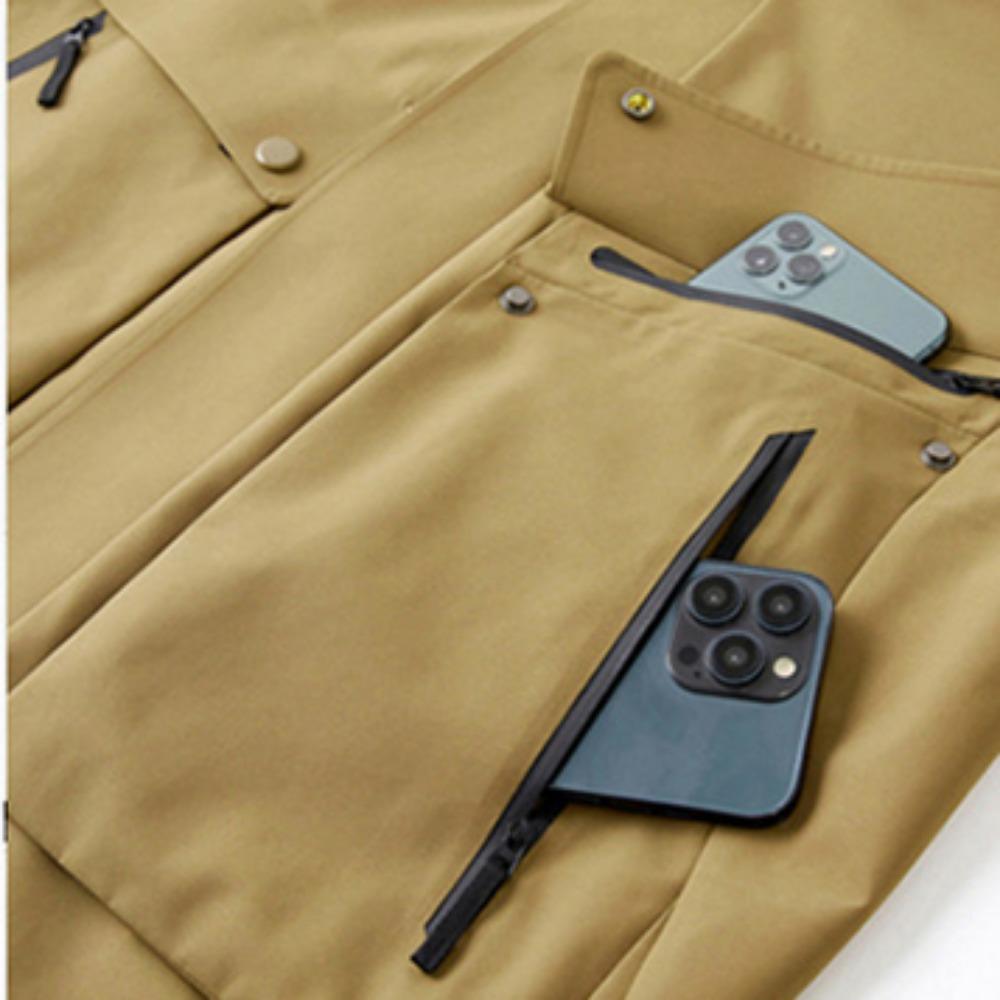 Autumn and Winter Fashionable Trendy Waterproof Warm Hooded Work Jacket Men's Casual Loose Sports Large Size High Quality Coat