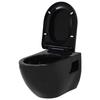 VidaXL Wall-Hung Toilet with Concealed Cistern Cloakroom Bathroom Home Water Saving Adjustable Feet In 3054479
