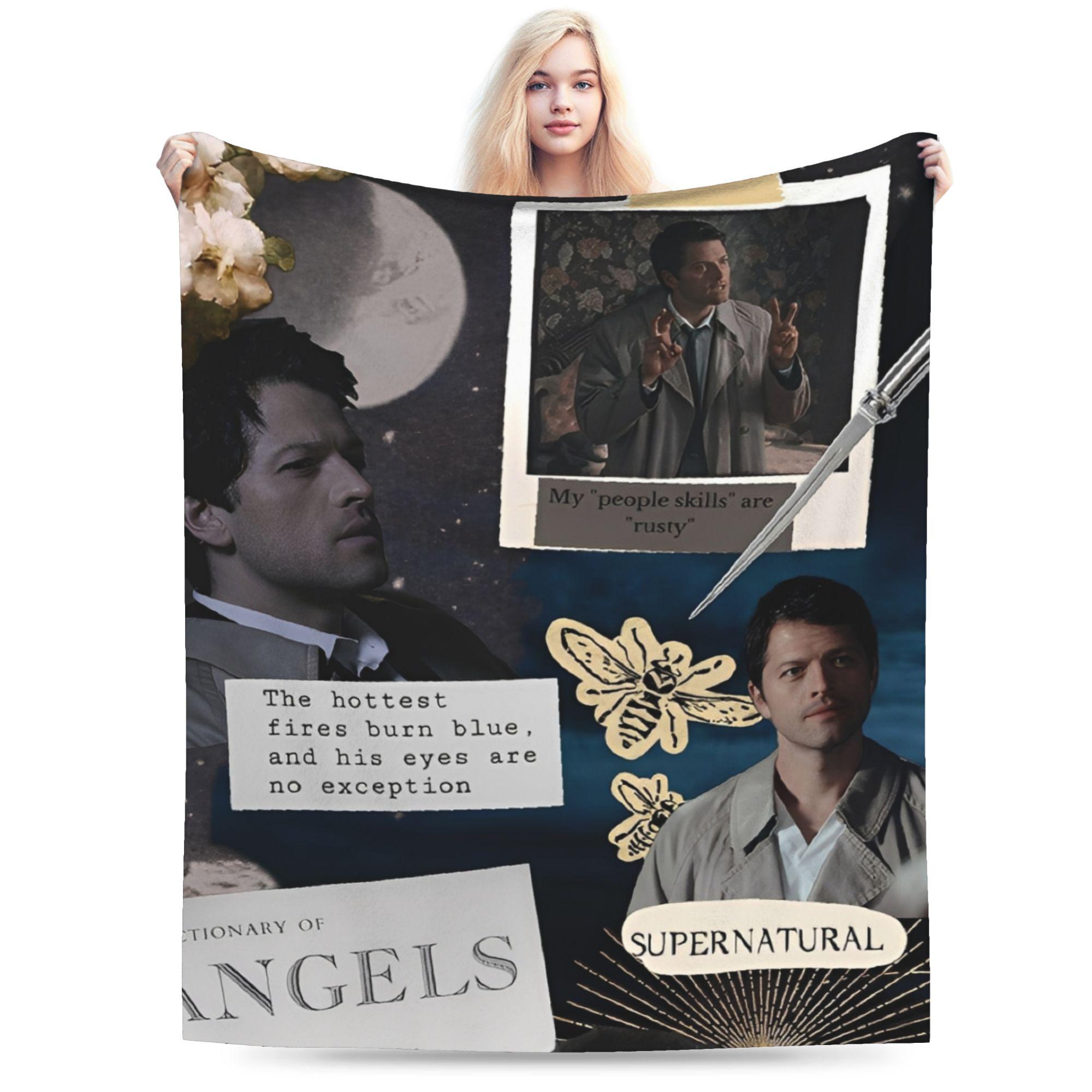

Supernatural Dean Winchester Plush Blanket Students Flannel Throw Blanket For Home Decor Super Warm Customized Quality 75cmx90cm