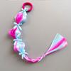 2PCS Colorful Children's Wig Braids Handmade Colorful Braided Hair Ties Wig Ponytail  Cosplay Use