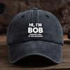 Fun Letter Print Baseball Hat Fashionable and Versatile Peaked Cap Men's Outdoor Hat