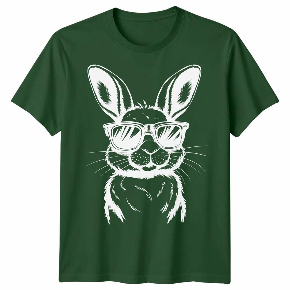 Funny Bunny Face Sunglasses Rabbit Easter Day Unisex Tshirt Gift