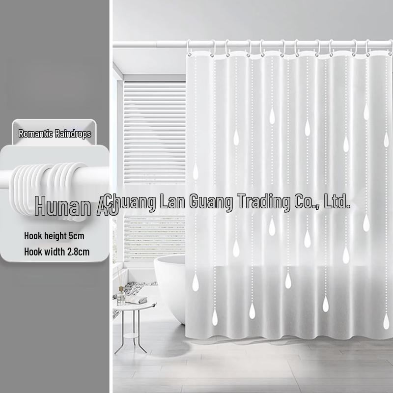 MDNG Romantic Raindrop Shower Curtain