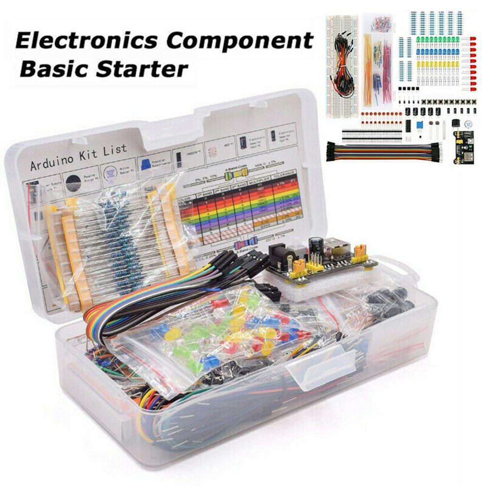 

Для Arduino R3DIY Project Starter Electronic DIY Kit із 830 точками з’єднання Набір електронних компонентів макетної плати з коробкою