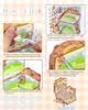 Set of 4 3D Cartoon Scene Miniature Stickers and Make Your Own Home Sticker Kit for Adults and Fun Room Stress Relief Pins, Kids, Decor, (Style 1)