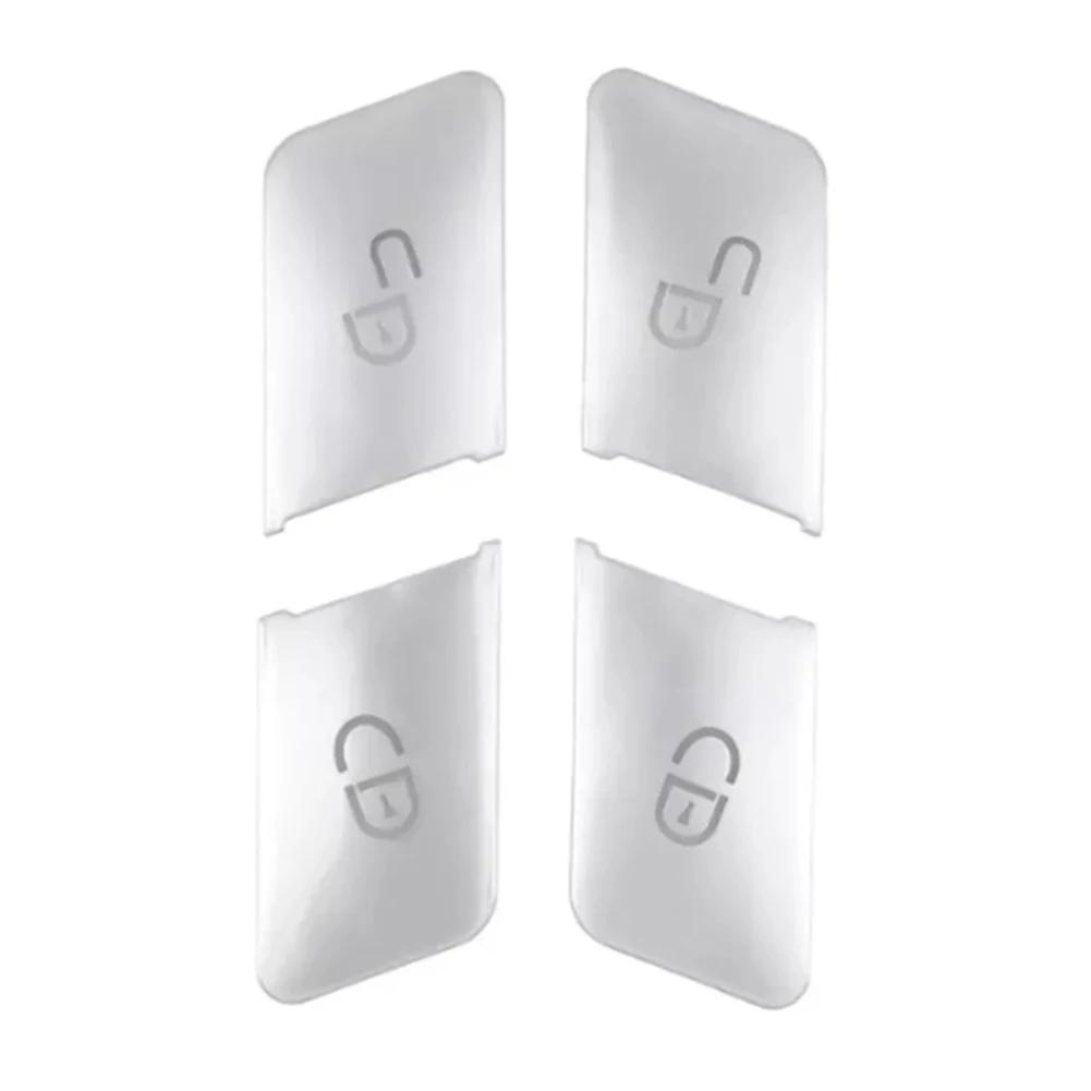 Black Silver Color Car Door Lock Switch Button Cover Trim Brand New Condition Factory Specifications High Reliability