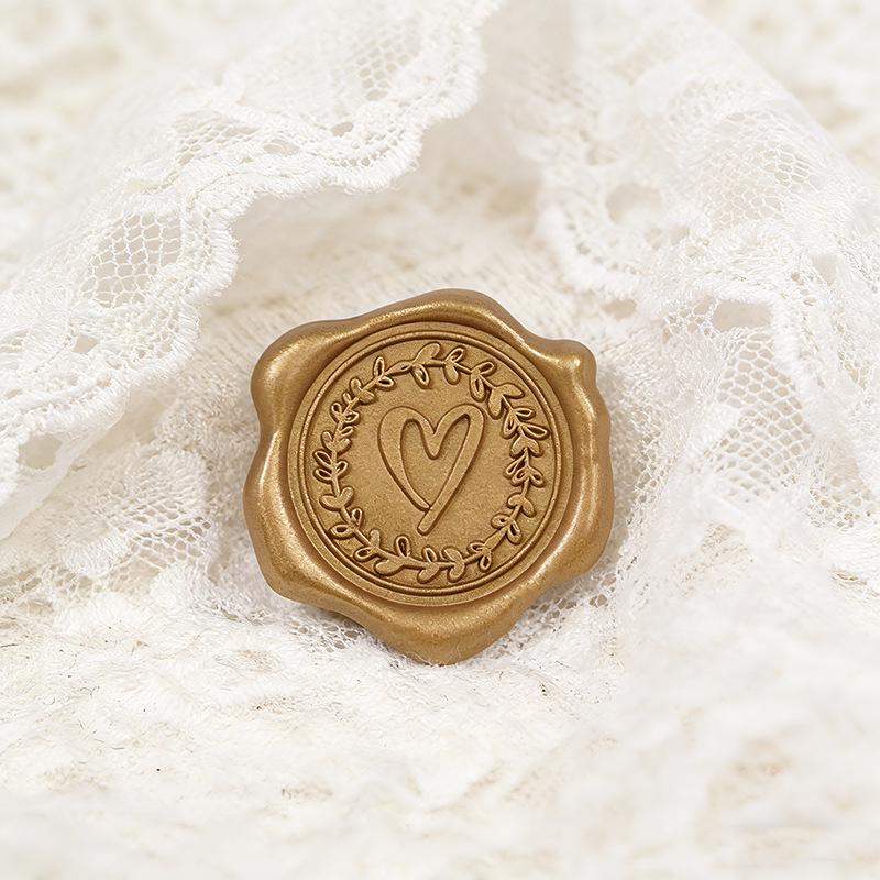 Wax Seal Stamp Kit: Embossed Stamp, Sealing Wax, Stickers for Envelopes, Postcards, Love Letters, and Gifts