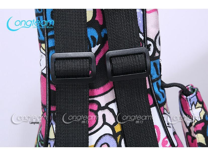 21" 23" 26" Ukulele Polstret Gigbag - Slitesterk Dobbel Skulder Ryggsekk