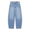 Kaslead New Arrival Women's Clothing Fashion Style Tapered Trousers Arc Profile High Waist Denim 1300045