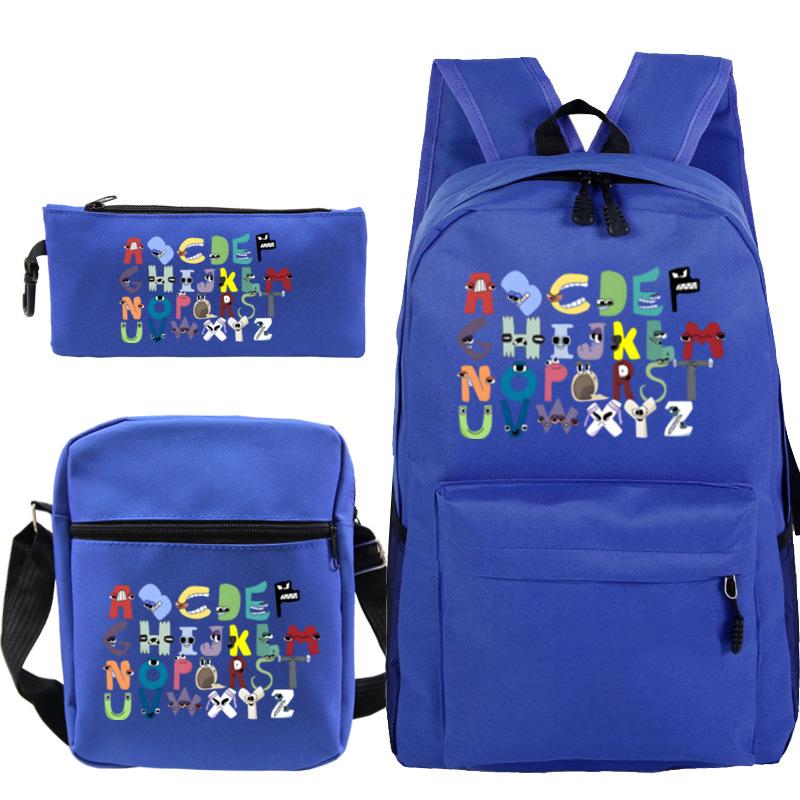 Game Alphabet Lore Alphabet Legend School Bag Backpack Shoulder Bag Pencil Case