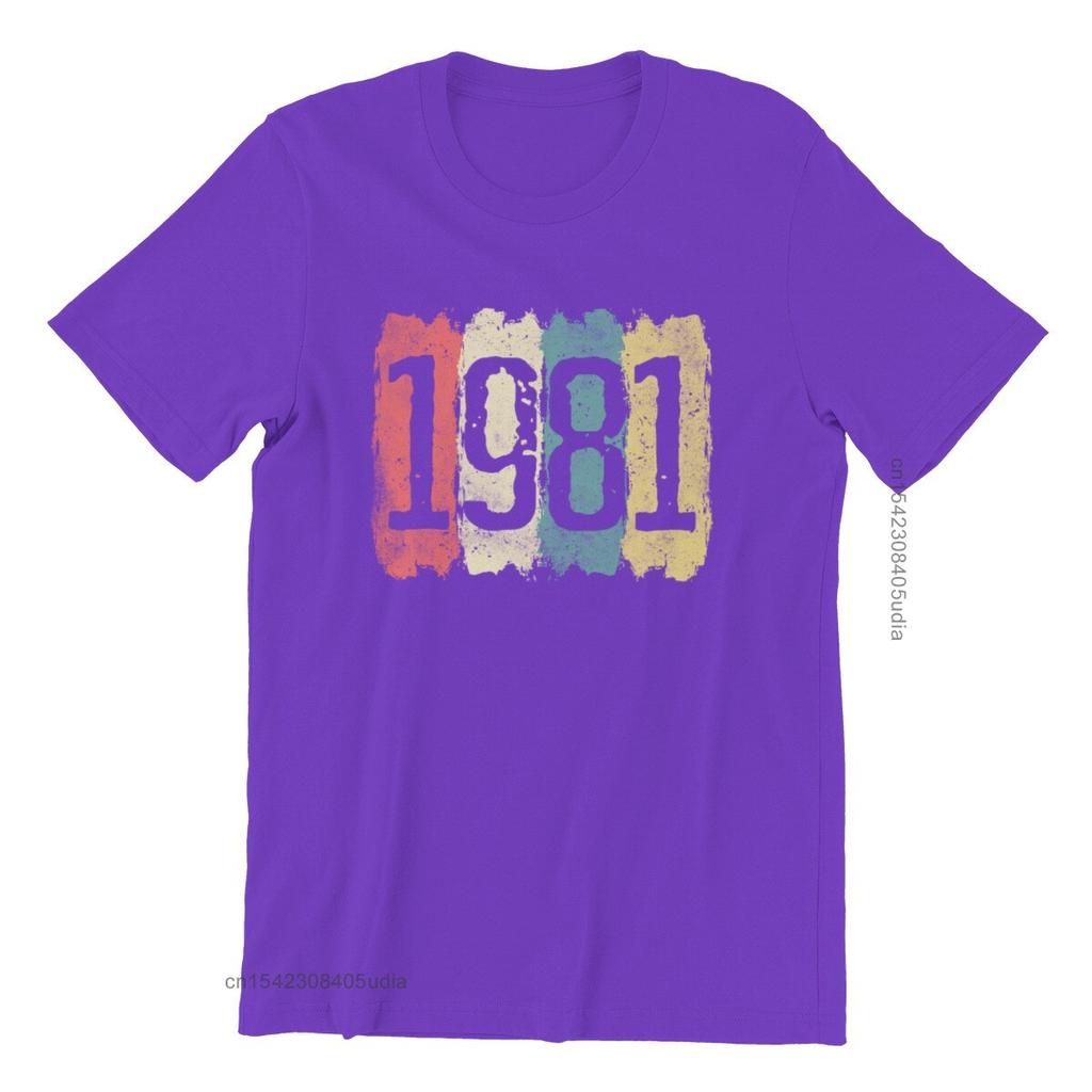 40th Birthday 40 Years 1981 Vintage Men’S Premium T-Shirt Games Pink Punk New Tops Shirts Men Tshirts Graphic