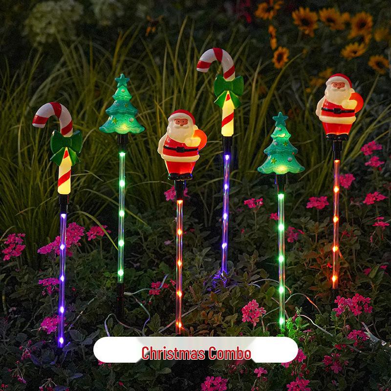 Solar-Powered Outdoor Christmas Snowman String Lights - Waterproof Festive Patio Decor