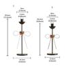 Christmas Bows Candlestick Holders Iron Metal Taper Holders Decorative Stands for Wedding,Home Decorations