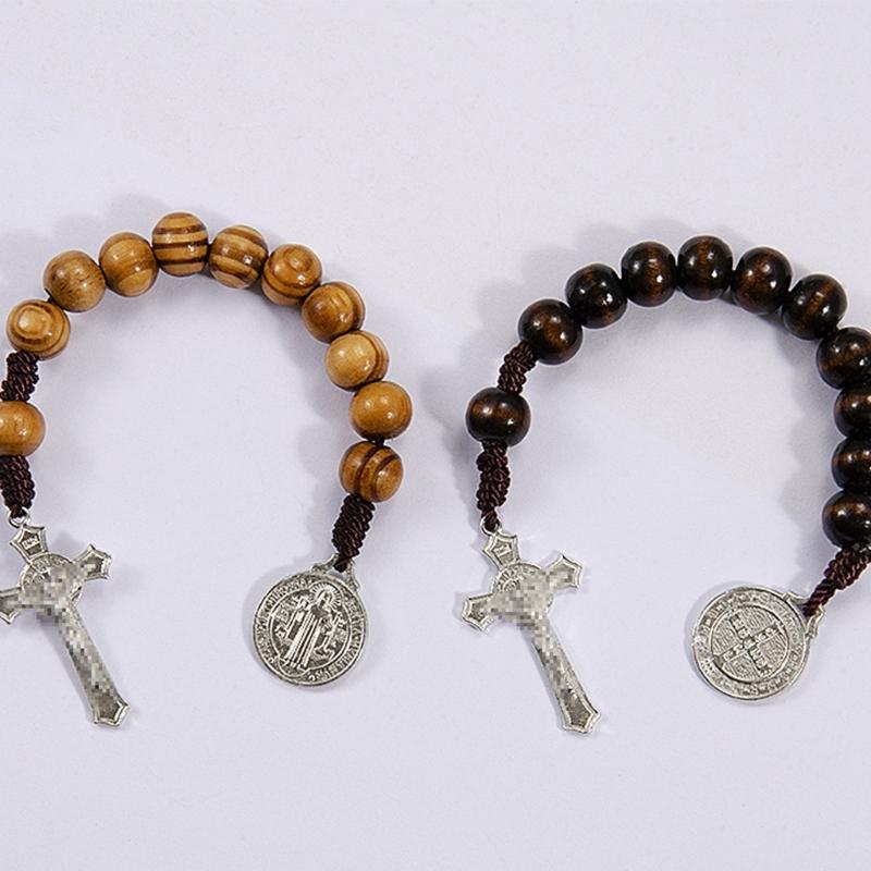 Artisanal Crafted Wooden Crosses Prayer Beads Faith Based Accessories For Christian Meditation And Spiritual Reflection