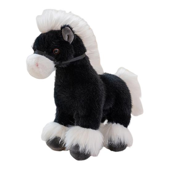 Horse Doll 2026 Good Luck In Year of The Horse Doll High Simulation Russian War Horse Shape PP Cotton Filling Zodiac Pony Figurine