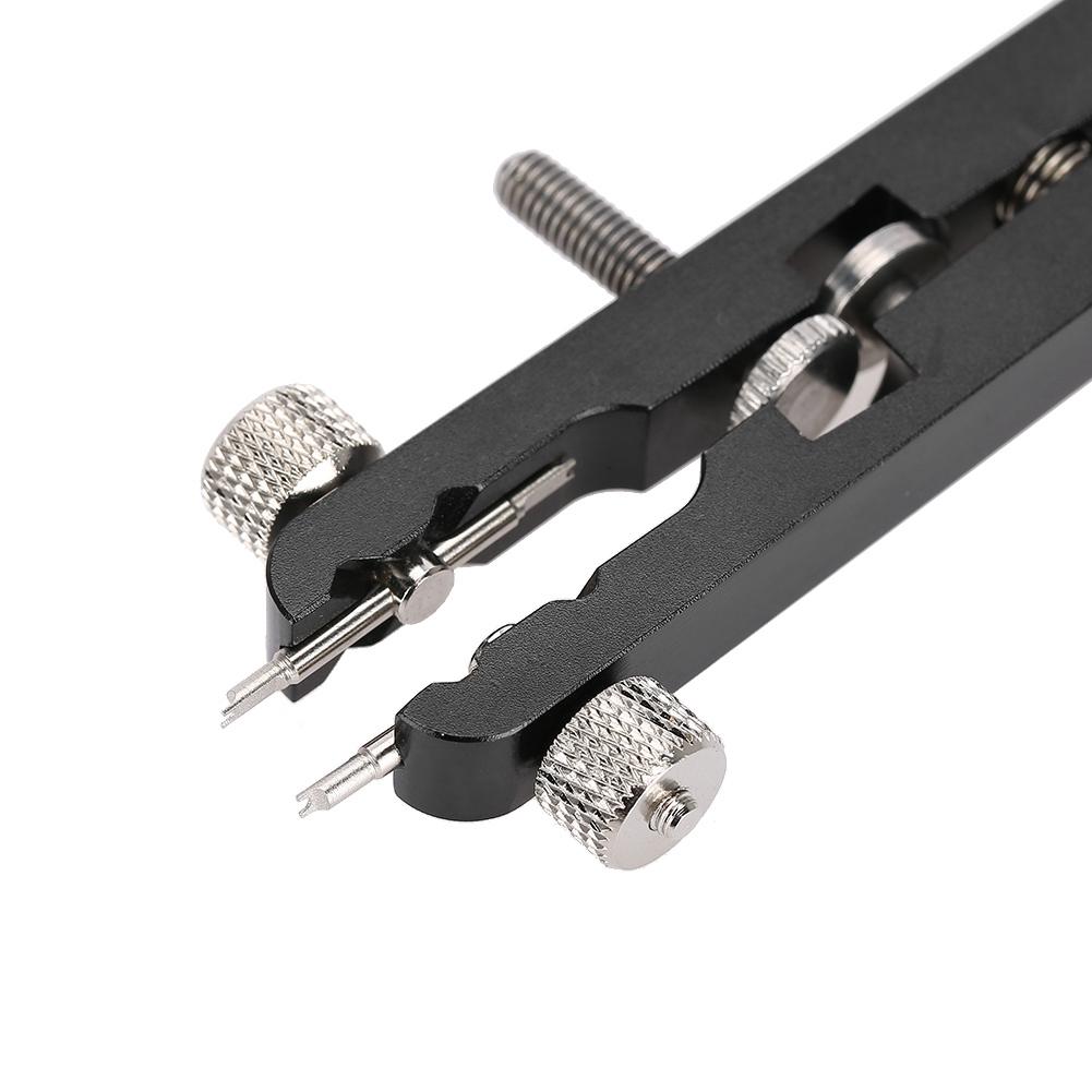 6825 Legierung Uhrenarmband Entferner Einstellwerkzeug V-förmige Federstegzange (Schwarz 6-Pin)