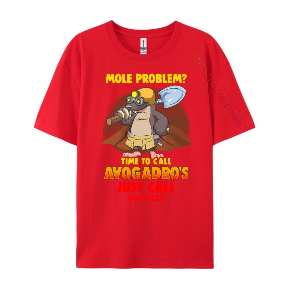 Chemistry Teacher Mole Problem Chemistry Avogadro Number Graphic T Shirts New Shirts And T-Shirts Print S