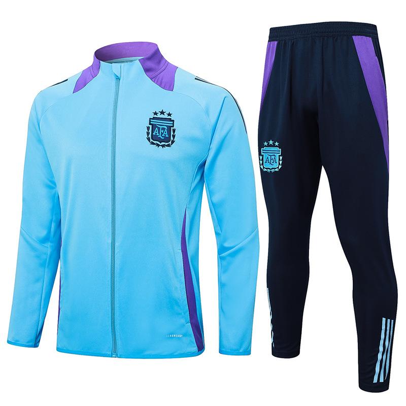 2024 Country Captain Reißverschluss Argentinien Portugal Italien Brasilien Deutschland Aufwärmtrikot Fußballtrikot