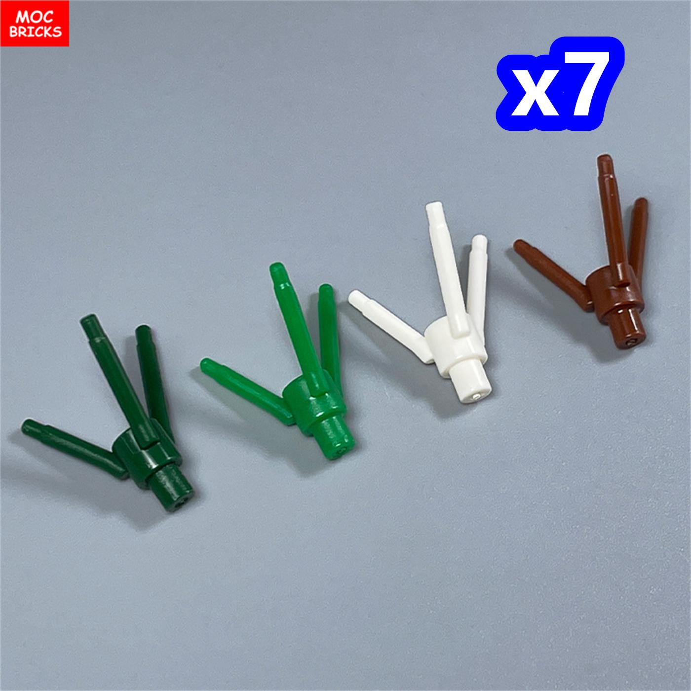 

28pcs MOC Bricks 24855 Plant Flower 3 Stem Flowerpot Tree Branches Attachments Building Block Components DO-IT-YOURSELF Christmas Gift Plaything