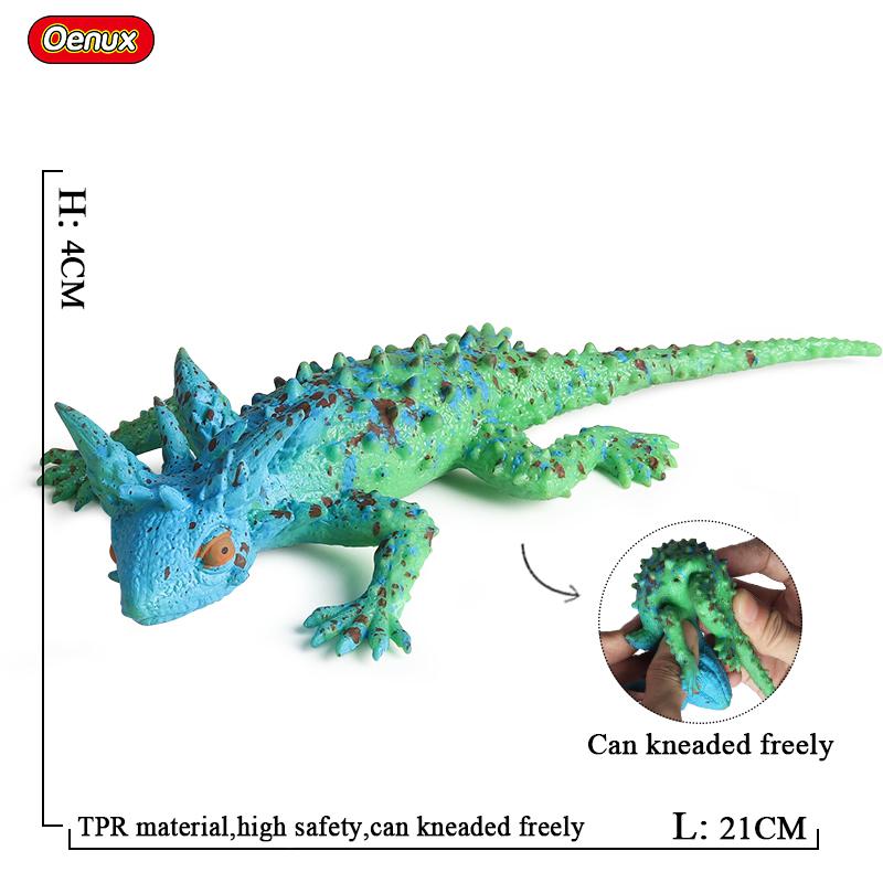 Oenux Reptile Simulation Snake Spider Lizard Insect Animals Model Action Figures Fun Anti Stress Soft TPR Halloween Toy Kid Gift